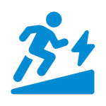 Icono de Alto Rendimiento Cero Impacto, beneficio del AquaBOARD en AUA FIT Cali.